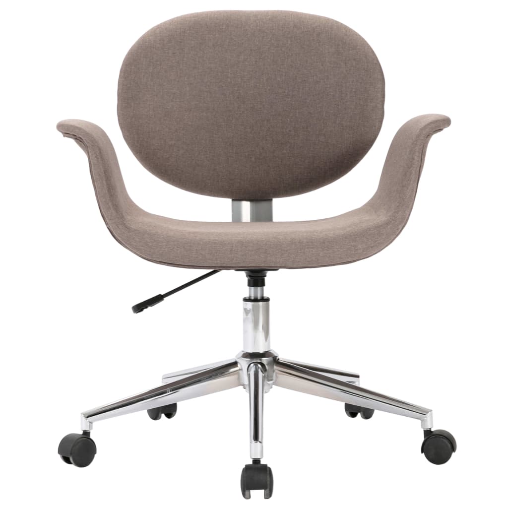 Silla de oficina Notte giratoria con altura regulable gris 80-87,5x67x62 cm frontal