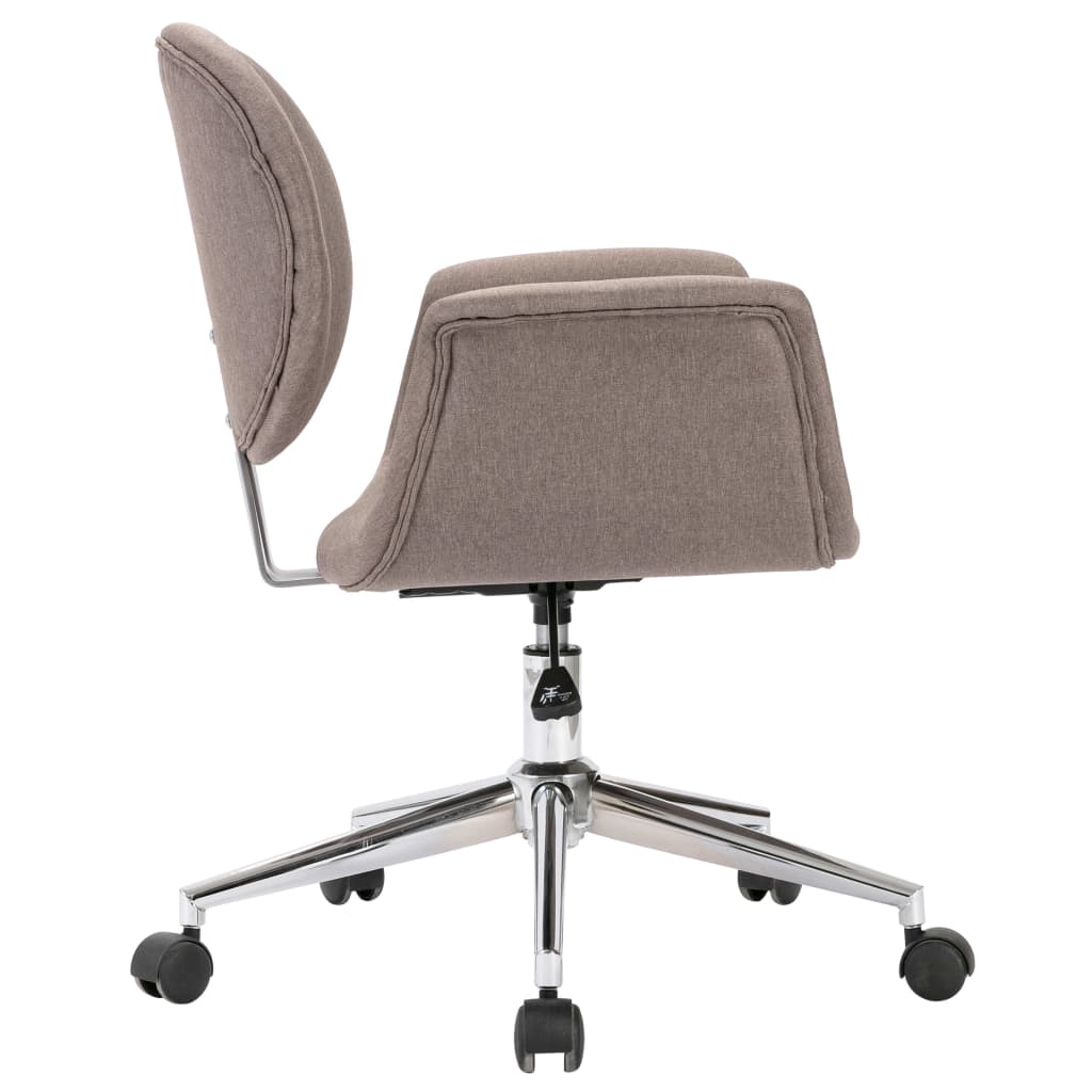 Silla de oficina Notte giratoria con altura regulable gris 80-87,5x67x62 cm perfil