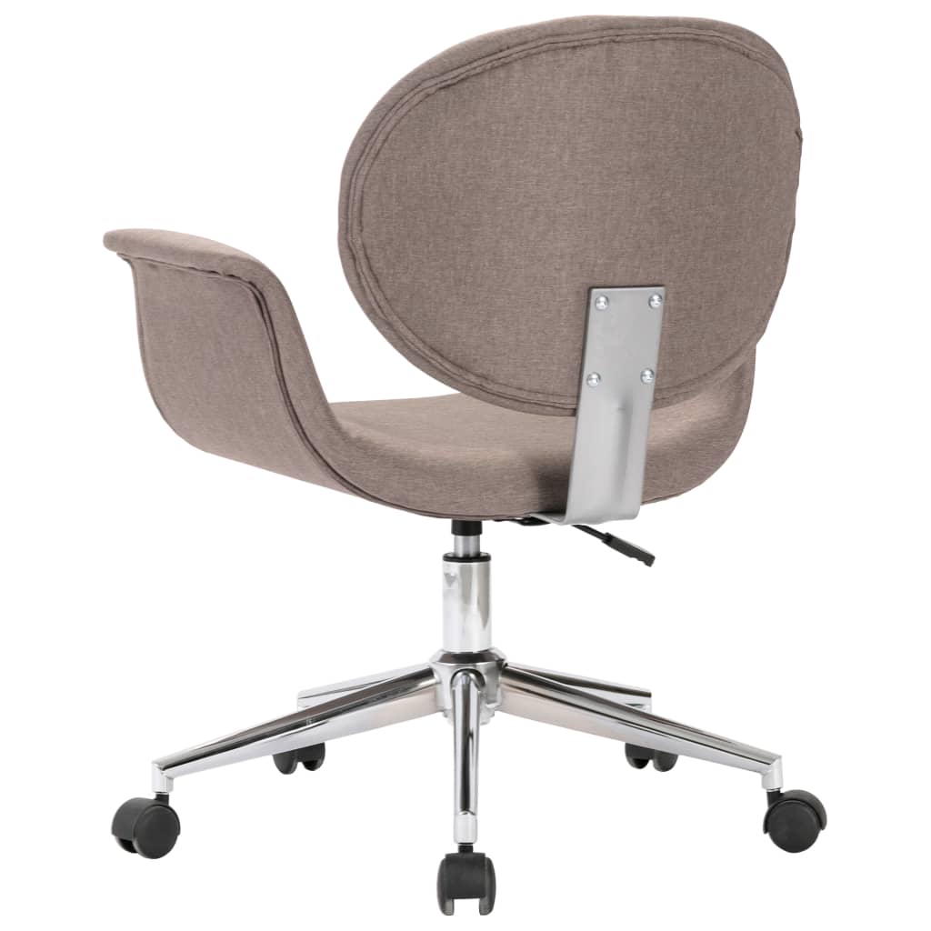 Silla de oficina Notte giratoria con altura regulable gris 80-87,5x67x62 cm lateral