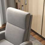 Sillón relax Balboa Homcom reclinable gris 102x64x86 cm 9