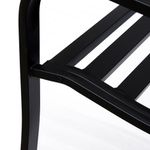 Banco de jardín Paradise hasta 240kg negro 89x127x60 cm 9