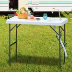 Mesa fregadrero Outsunny grifo + pistola de riego blanco 94,5x114,5x59 cm animada
