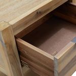Mesita de noche Livo con cajón + estante madera 48x40x30 cm cajon interior