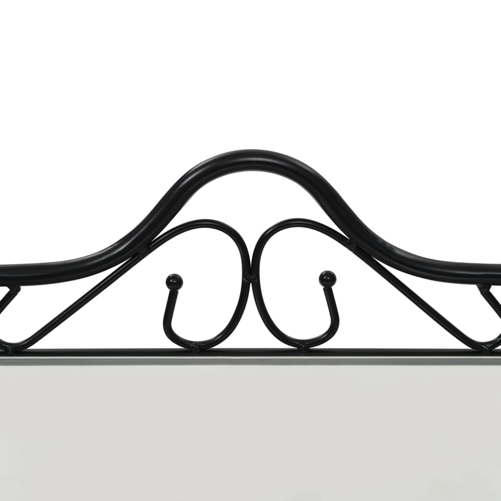 Pack de 2 mesitas de noche Bursa 2 estantes acero negro 60x45x30,5 cm detalle