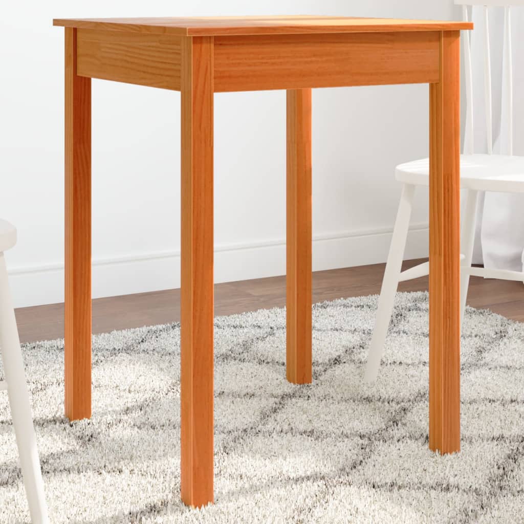 Mesa de comedor Sakura madera de pino marrón 75x55x55 cm 3