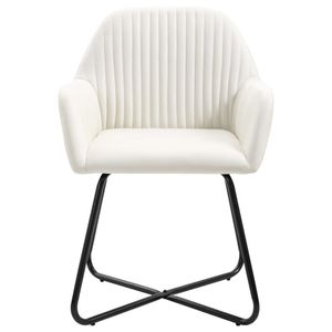 Pack de 2 sillas de comedor Tchia terciopelo 84x61x61 cm