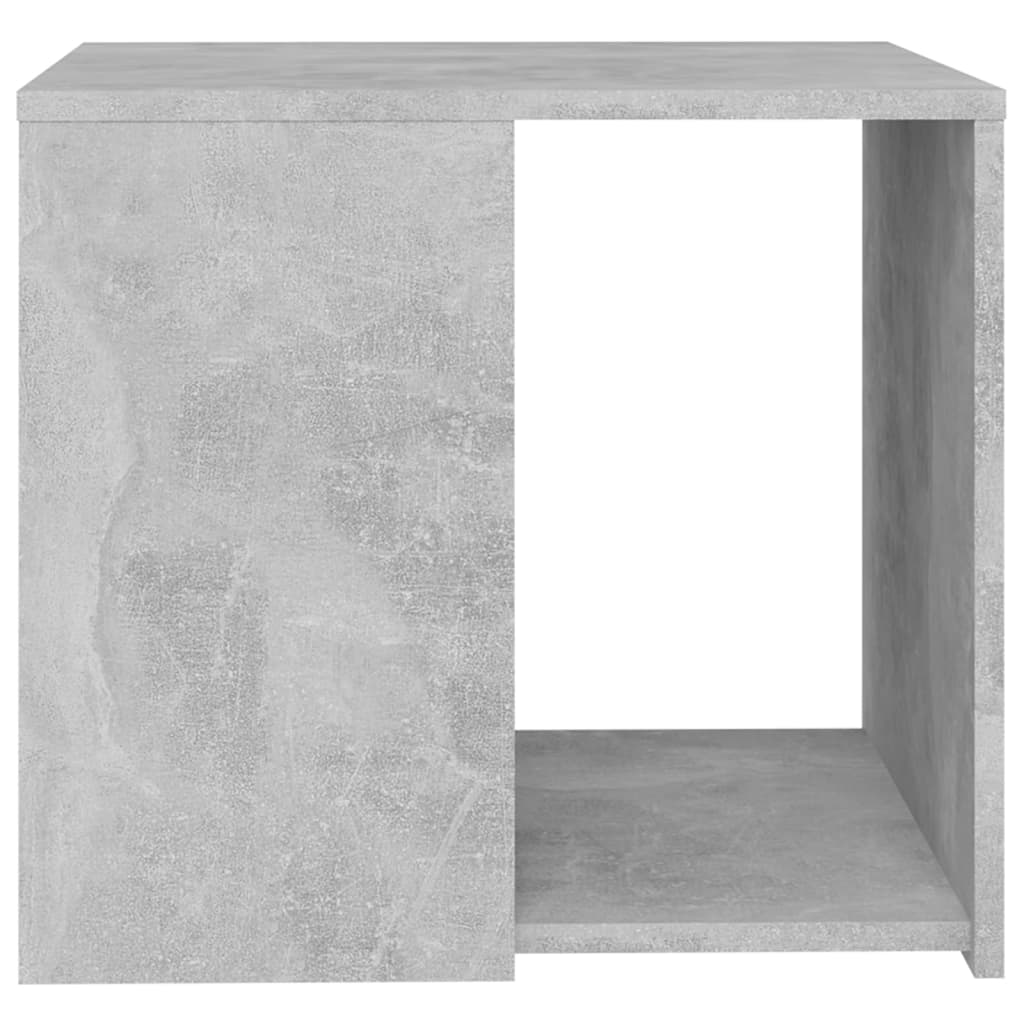 Mesa auxiliar Bamako 2 estantes gris claro 45x50x50 cm 4