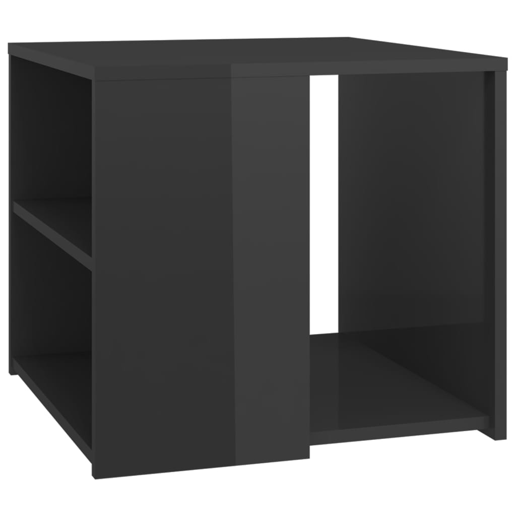 Mesa auxiliar Bamako 2 estantes gris 45x50x50 cm 2