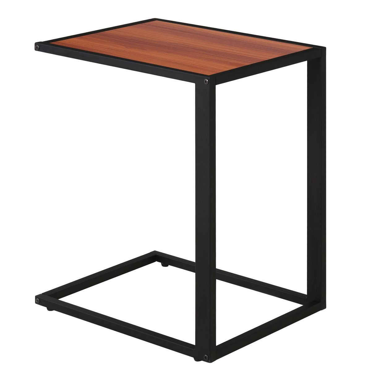 Mesita auxiliar Moka Homcom especial sofá nogal 64,2x50,8x40,6 cm 2