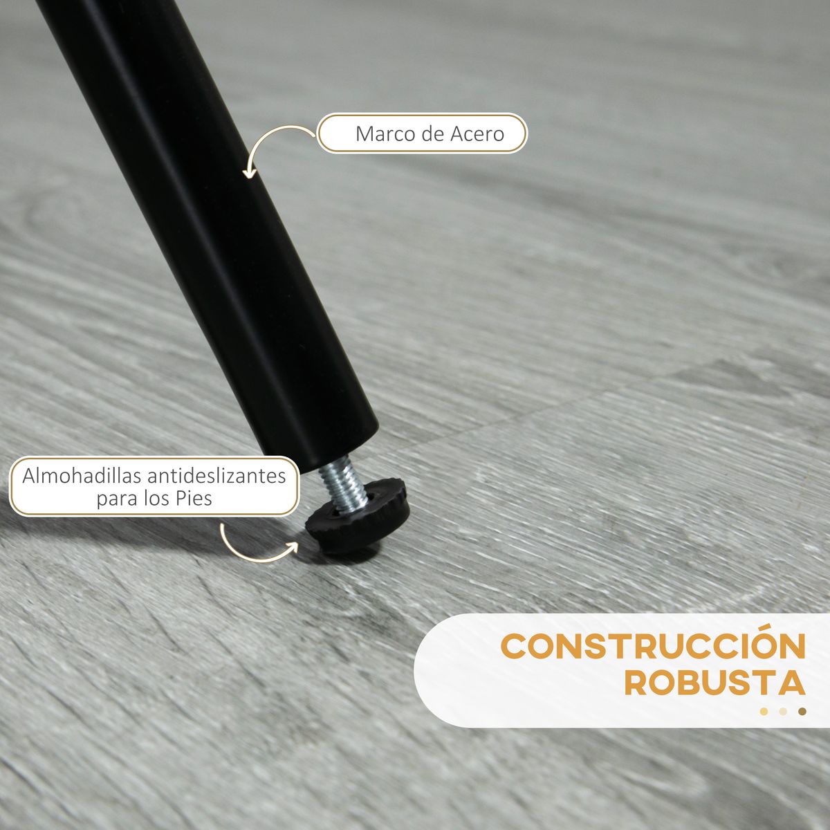 Pack de 2 taburetes altos Zenica Homcom giratorios gris claro 90x41,5x47,5 cm pata