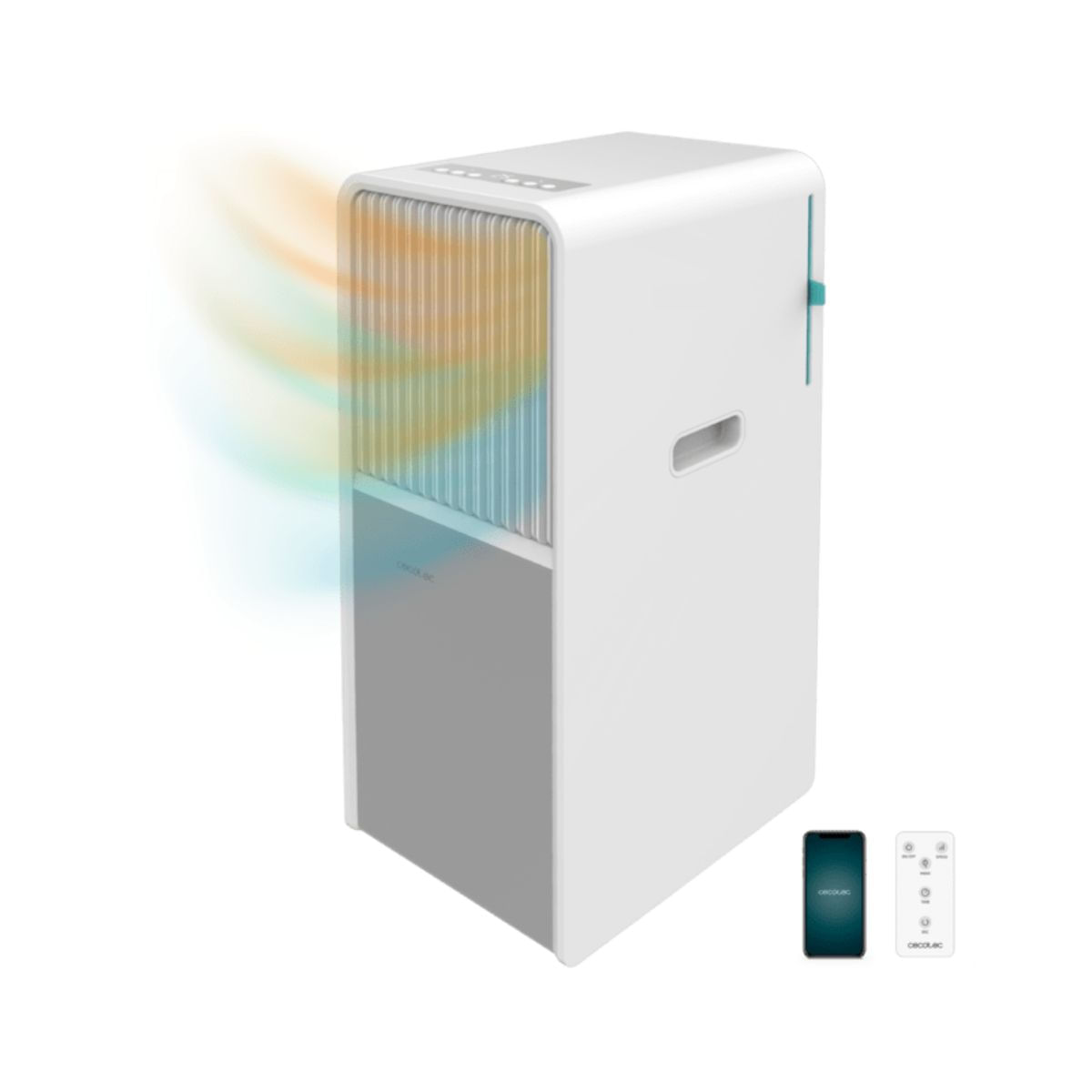 Aire-acondicionado-portatil-Cecotec-ForceClima-9450-Style-Heating-2250-frigorias-fondo-blanco