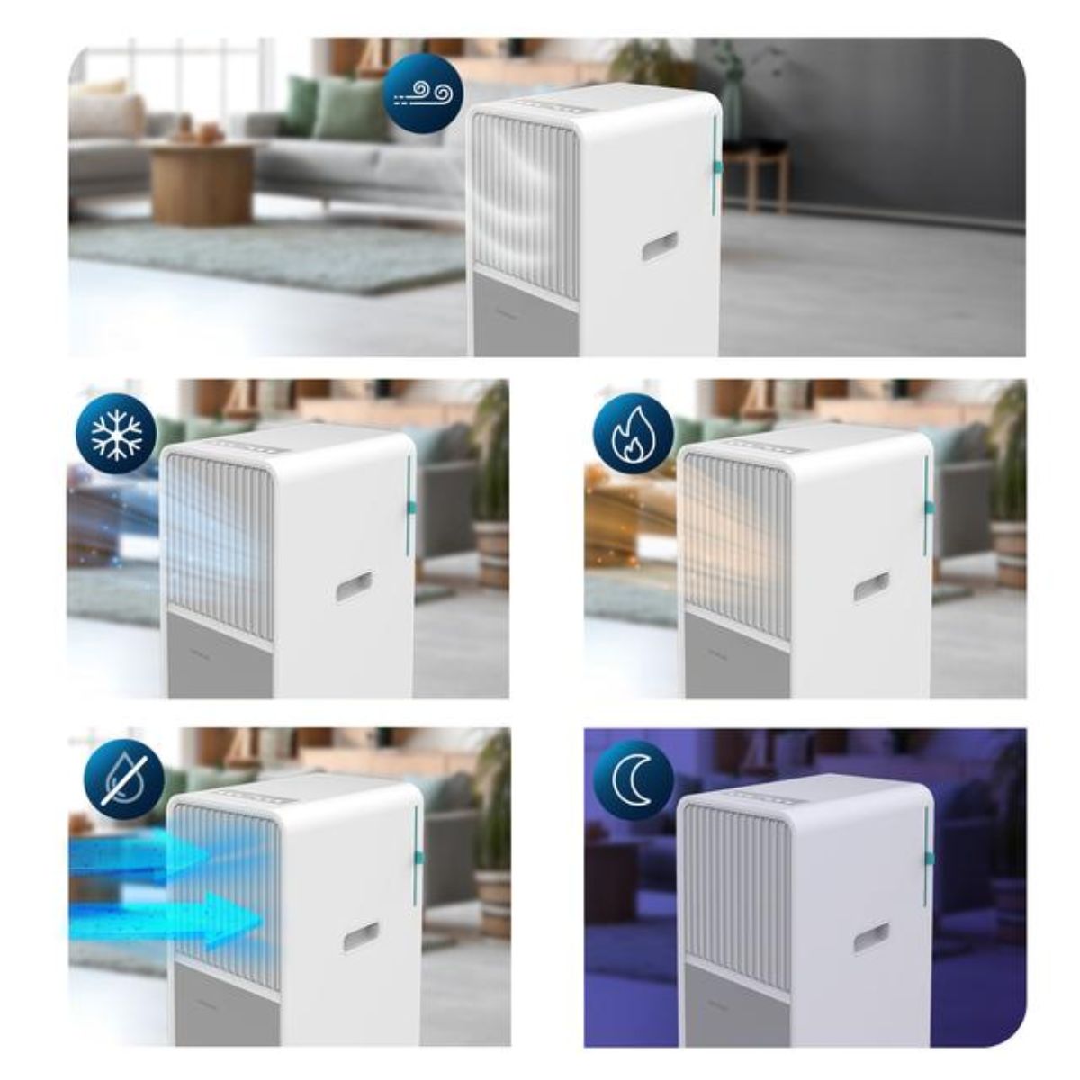 Aire-acondicionado-portatil-Cecotec-ForceClima-9450-Style-Heating-2250-frigorias-funcionamiento