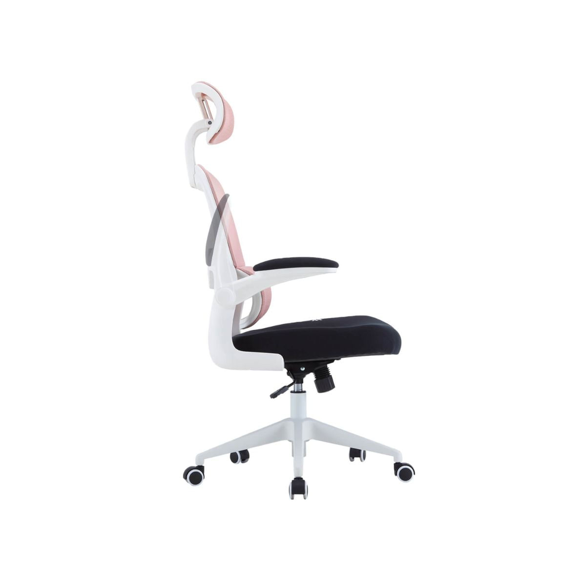 Silla-gaming-Ergo-Woxter-altura-soporte-cervical-abatible-rosa-perfil