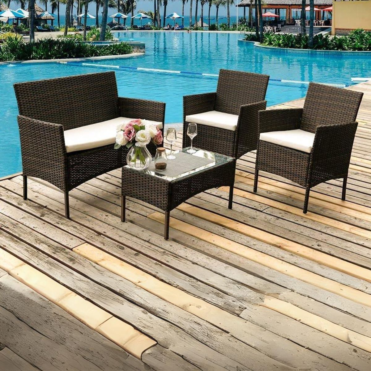 Conjunto-de-jardin-Bali-sofa---2-sillones---mesa-ratan-negro-marron-animada