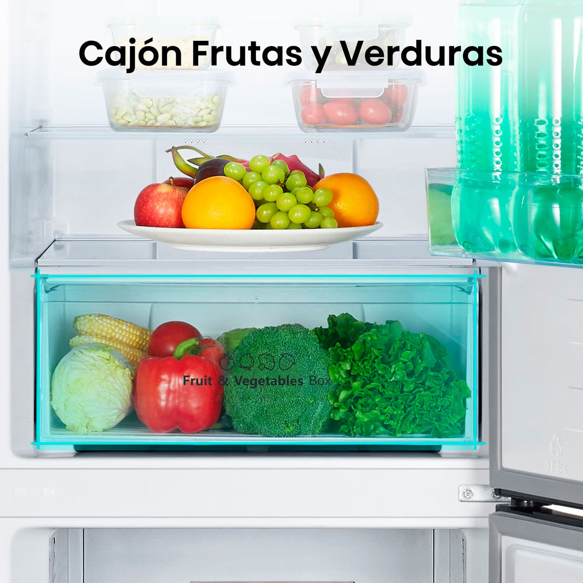 Frigorífico combi Hisense RB390N4AWE Total No Frost 304L Multi Air Flow E blanco 186 cm 5