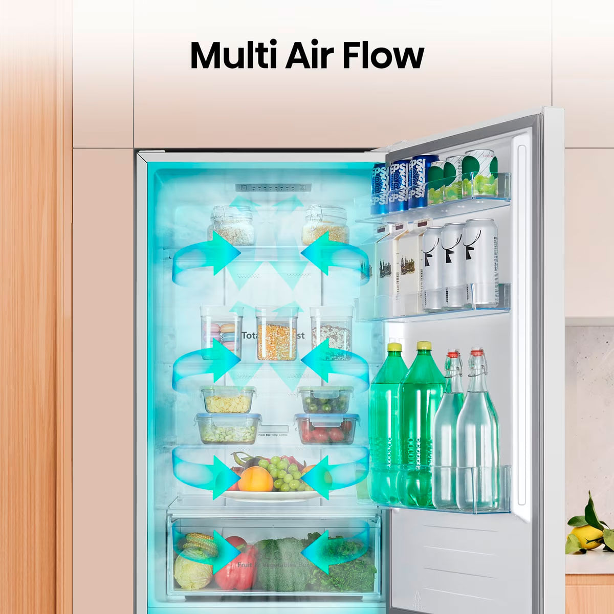 Frigorífico combi Hisense RB390N4AWE Total No Frost 304L Multi Air Flow E blanco 186 cm 8
