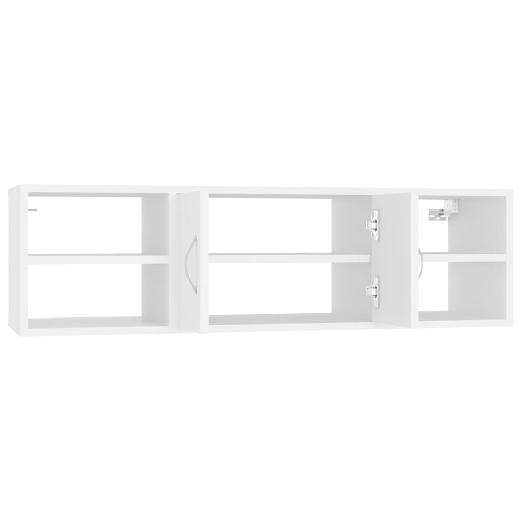 Estantería de pared Acra 1 armario + 4 estantes blanco 29x102x30 cm interior