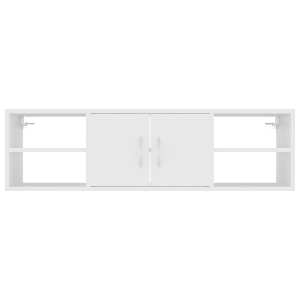 Estantería de pared Acra 1 armario + 4 estantes blanco 29x102x30 cm posterior