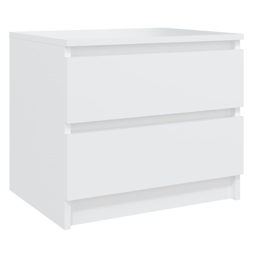 Pack de 2 mesitas de noche Kampal 2 cajones blanco 43,5x50x39 cm 3
