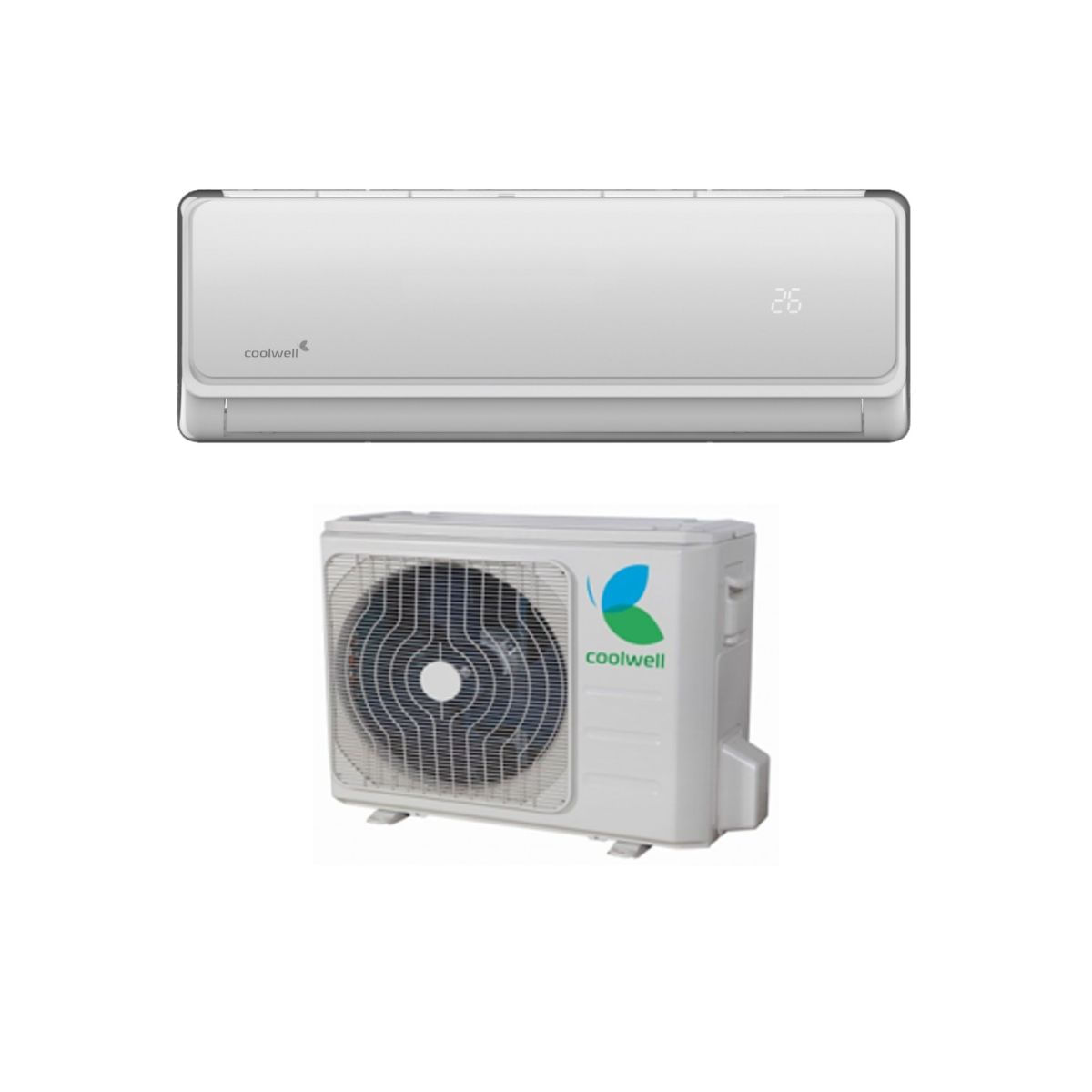 Aire-acondicionado-Coolwell-Xcool-35-3010-frigorias-Inverter-R410A-A---fondo-blanco