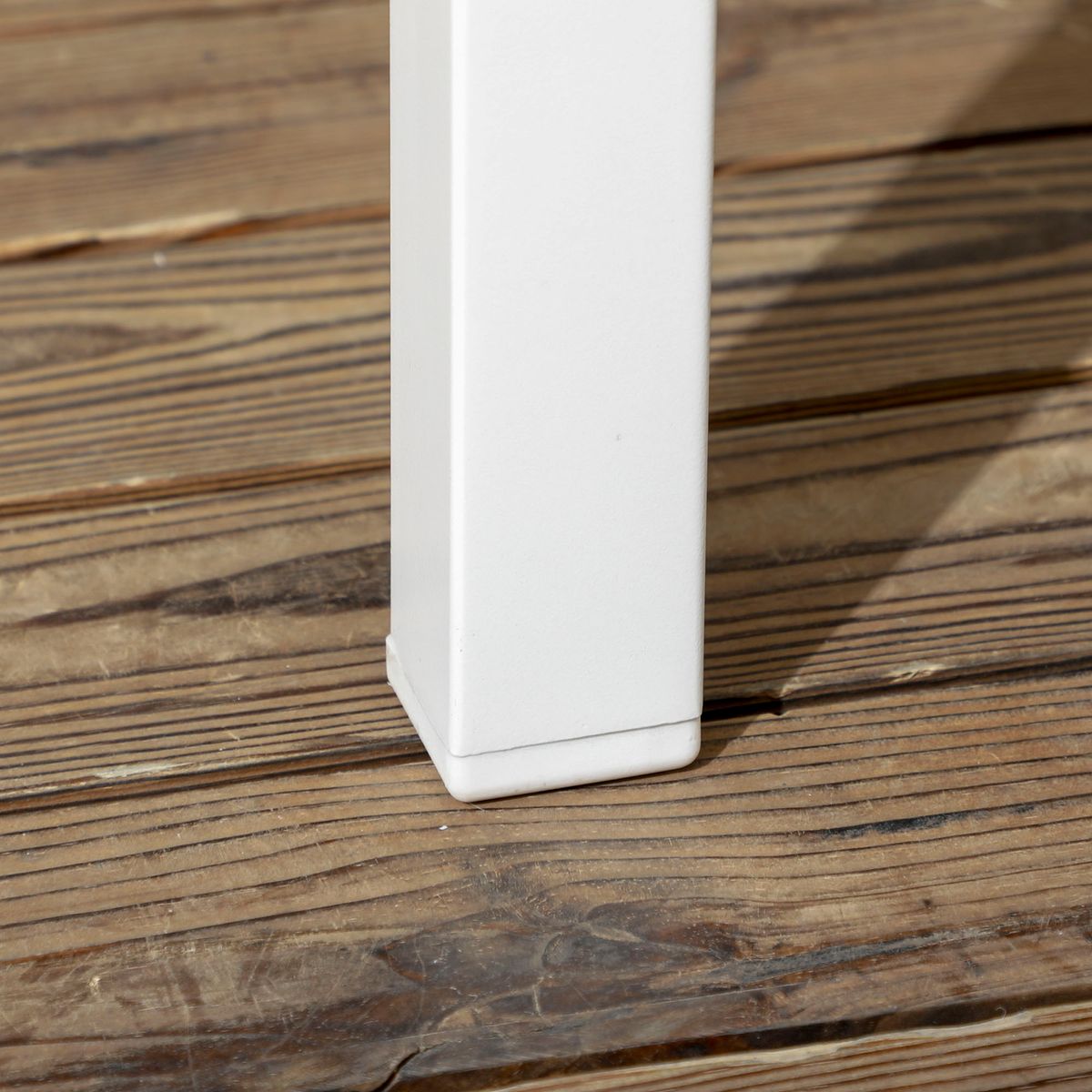 Conjunto de mesa y 6 sillas de jardín Santa Clara Outsunny gris/blanco 9