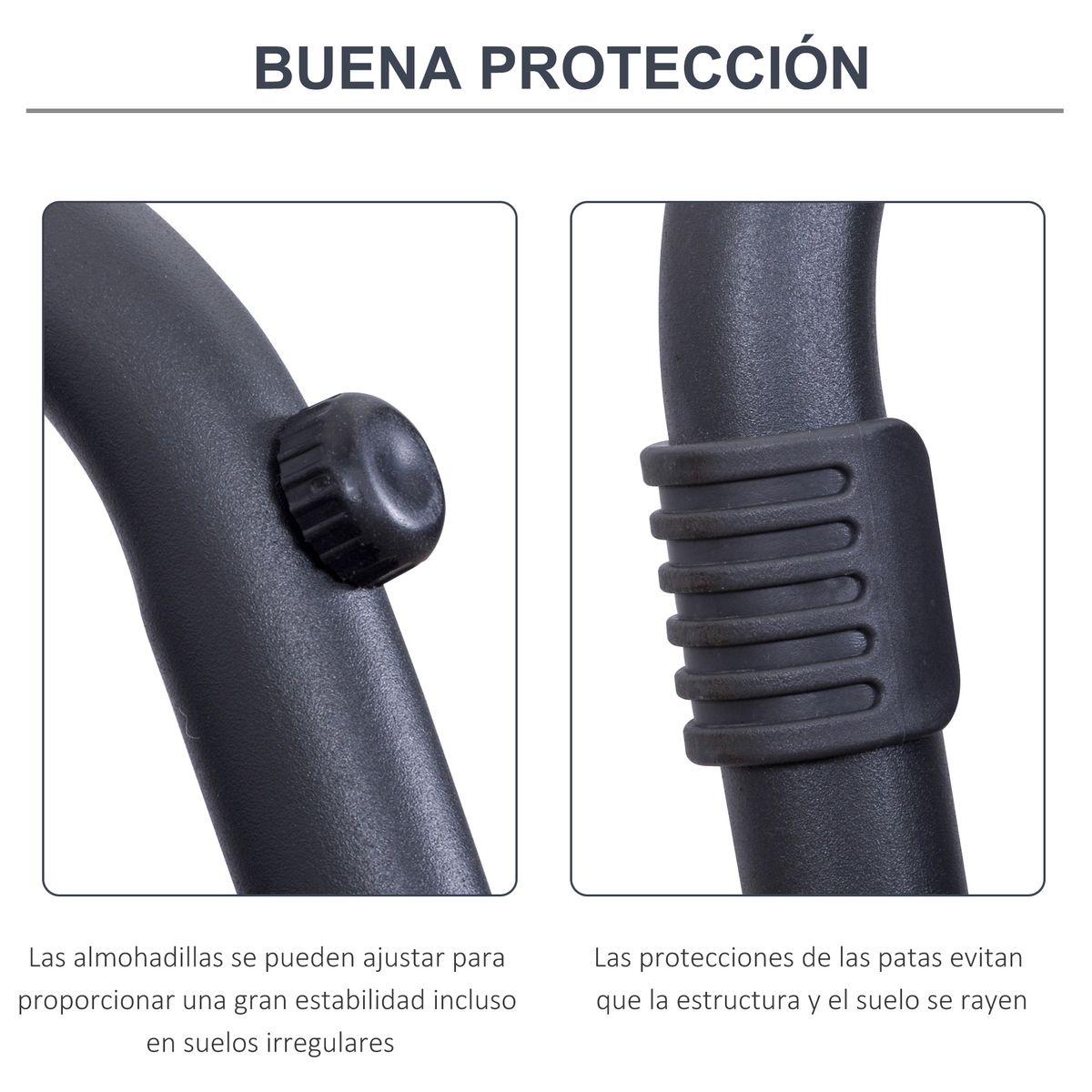 Conjunto de jardín Carolina Outsunny 2 sillas + 1 mesa gris 6