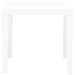 Mesa de jardín Hool blanco 72x78x78 cm