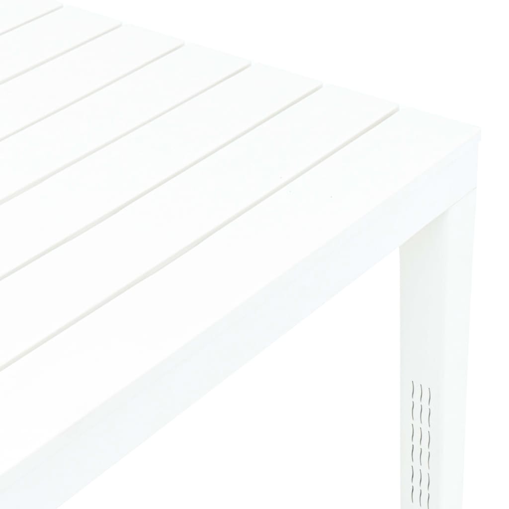 Mesa de jardín Hool blanco 72x78x78 cm