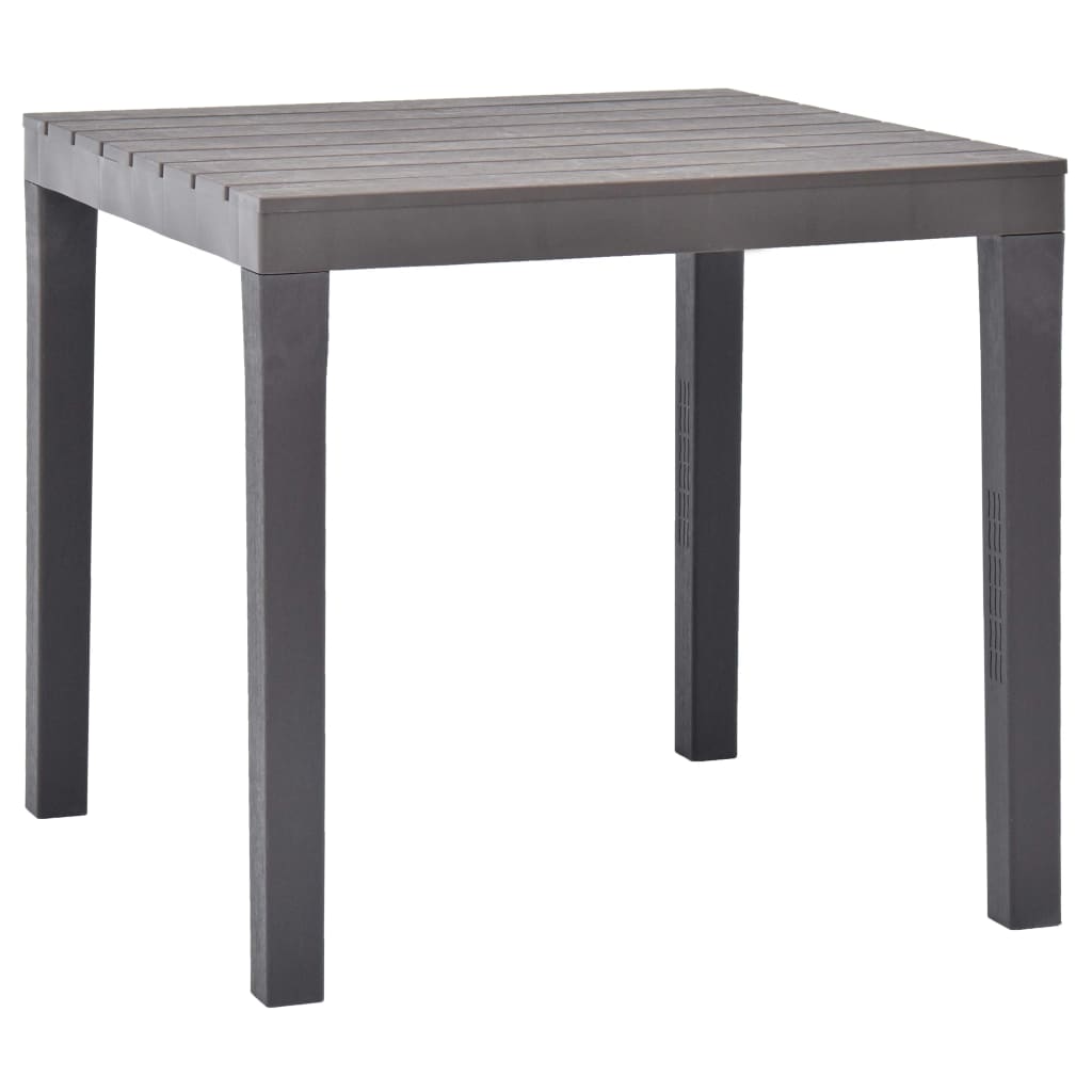 Mesa de jardín Hool moca 72x78x78 cm
