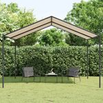 Carpa Merlo acero y tela beige 4x3 m