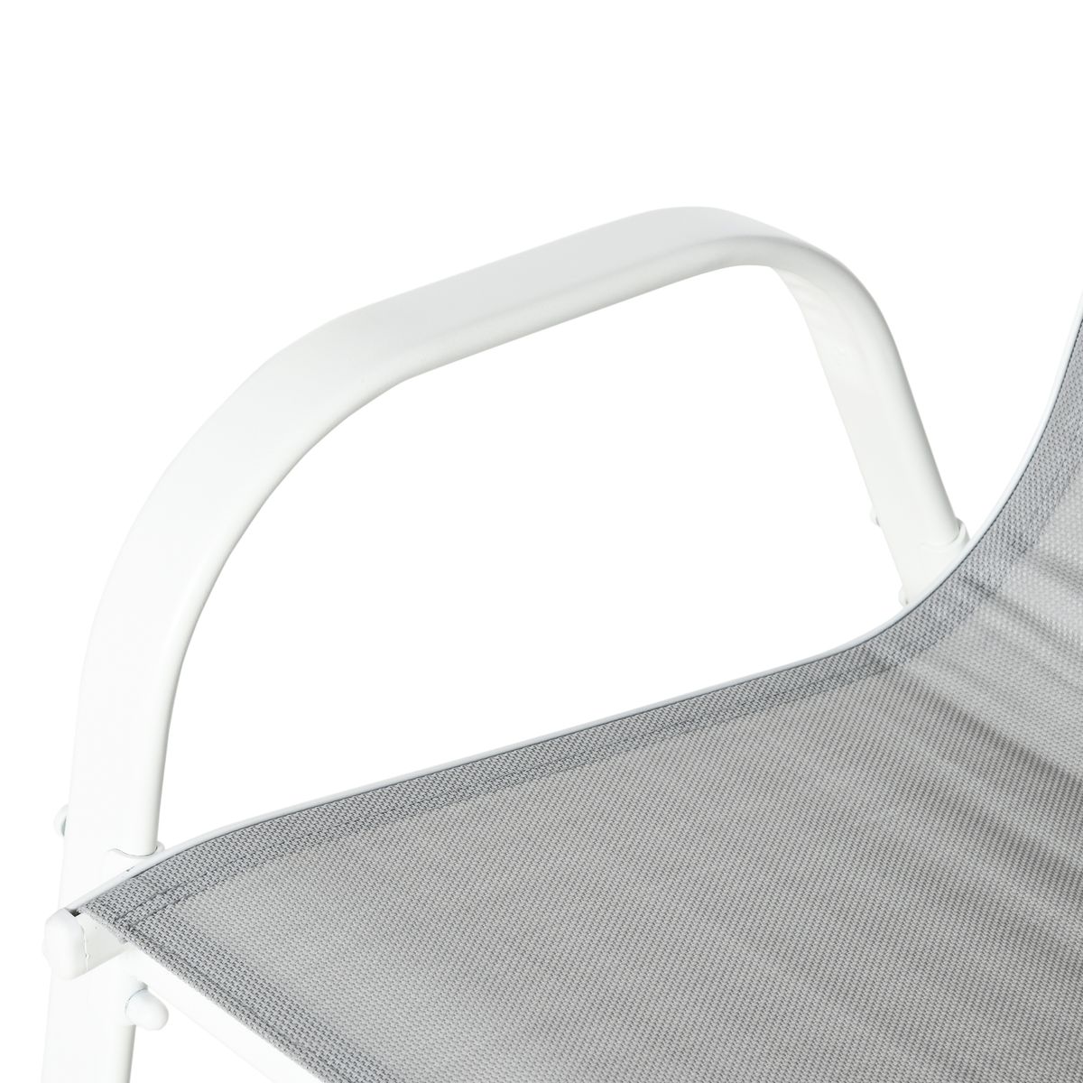 Conjunto de mesa y 6 sillas de jardín Camuy Outsunny gris 7