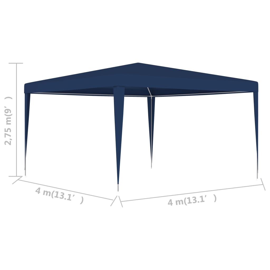 Carpa para jardín Loy azul 2,75x4x4 cm