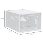 Pack de 8 cajas organizativas Homcom modulares 21x28x36 cm medidas