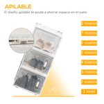 Pack de 8 cajas organizativas Homcom modulares 21x28x36 cm web