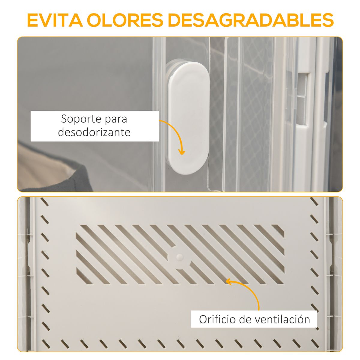 Pack de 8 cajas organizativas Homcom modulares 21x28x36 cm