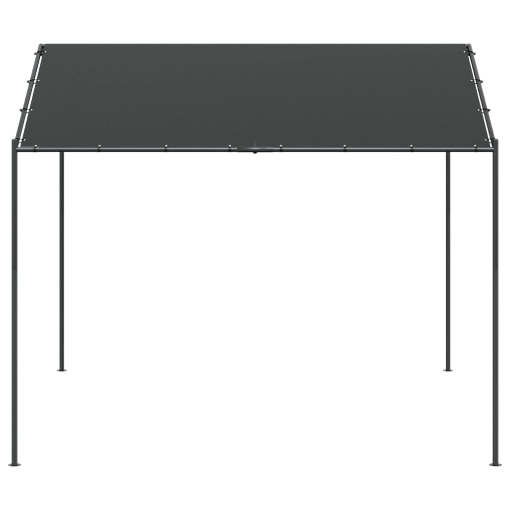 Carpa Palma acero y tela antracita 4x4 m