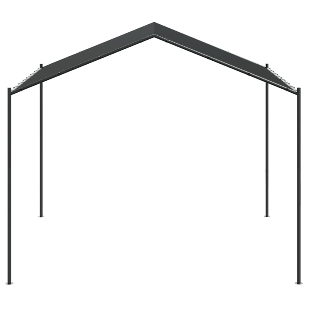Carpa Palma acero y tela antracita 4x4 m