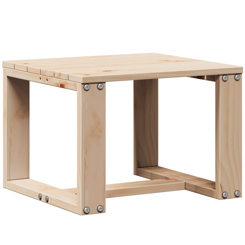 Conjunto de jardín Laguna 2 sillas + mesa madera maciza de pino natural