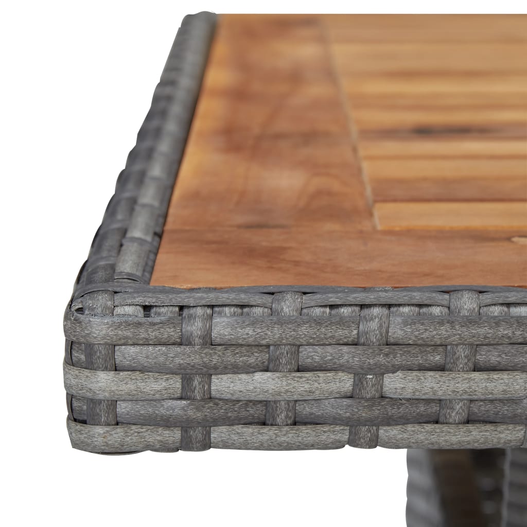 Mesa de exterior Solé madera de acacia gris 75x80x80 cm