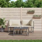 Conjunto de jardín Laos 2 sillones + mesa beige