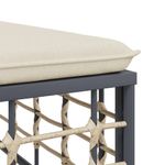 Conjunto de jardín Mosc 4 piezas con mesa de centro beige