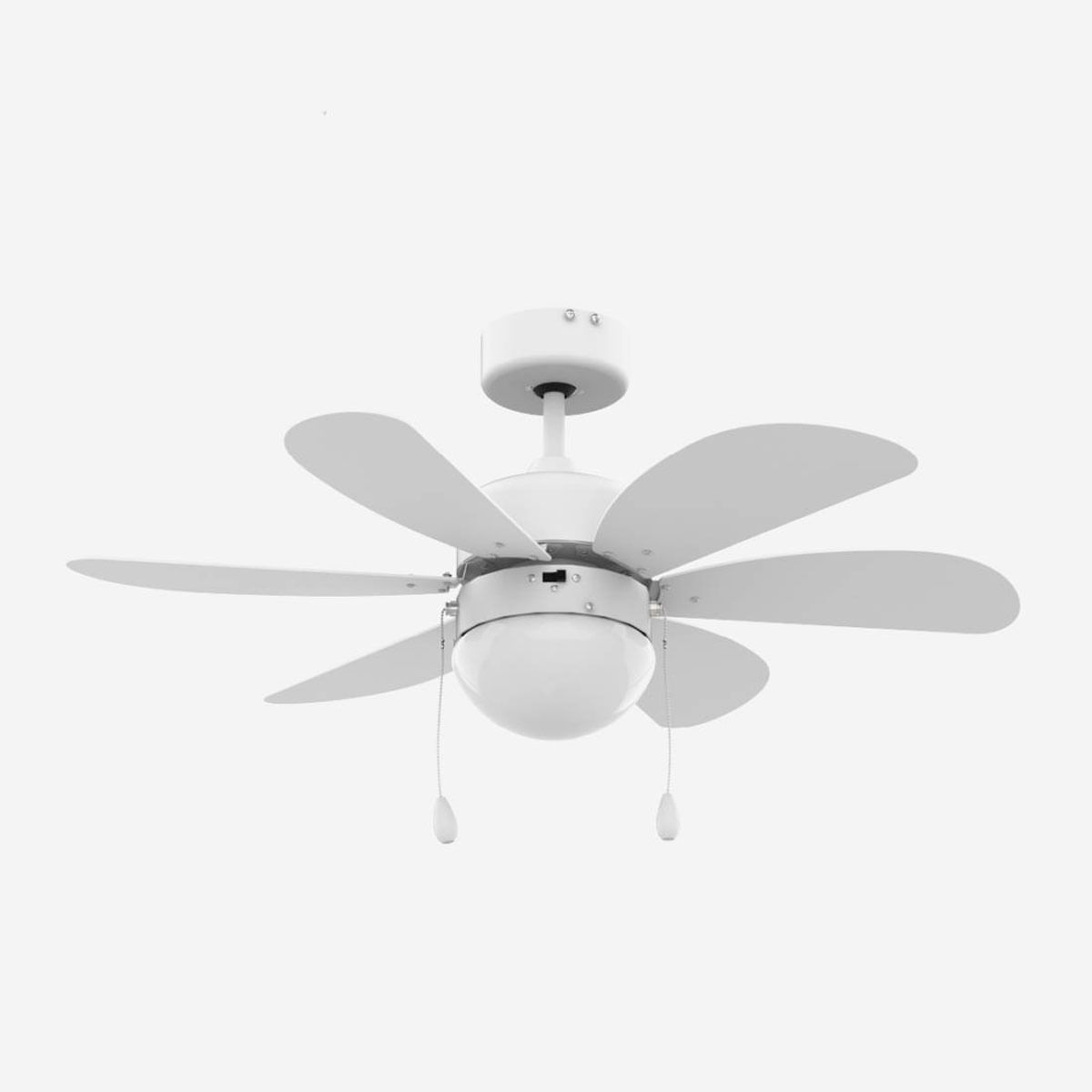 Ventilador de techo Geneva 6030W Universal Blue 50W 6 aspas reversibles blanco/natural Ø76 cm 2