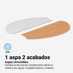 Ventilador de techo Geneva 6030W Universal Blue 50W 6 aspas reversibles blanco/natural Ø76 cm 5