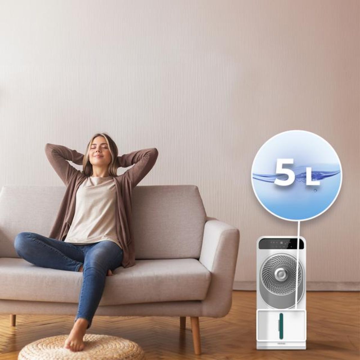 Climatizador-evaporativo-Cecotec-EnergySilence-5000-Cool-Wave-28W-5L-12-velocidades-blanco-potencia