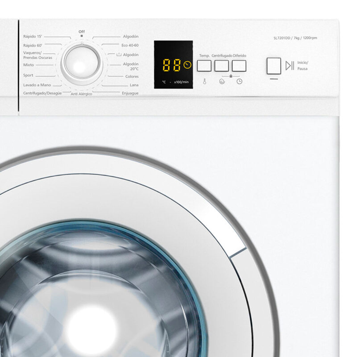 Lavadora Svan SL7201DD 7kg 1200 rpm 15 programas D blanco 84,5 cm 2