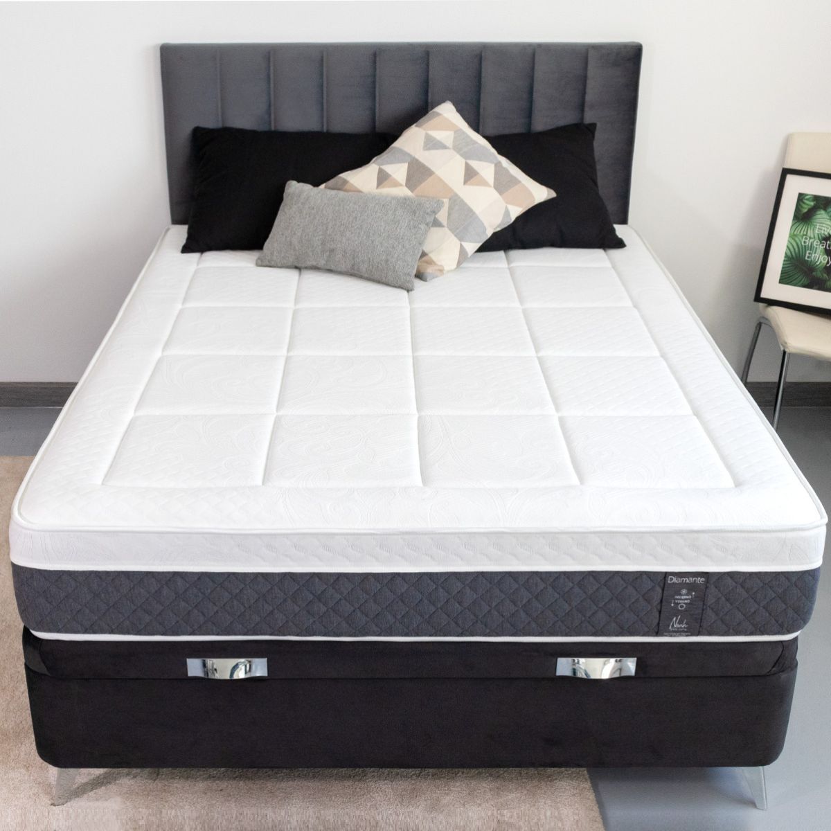 Colchon-Noah-Diamante-Deluxe-150x190-enrollado-frontal