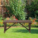 Banco de jardín Garten Outsunny 2 plazas madera de abeto 39,5x98x50 cm animada