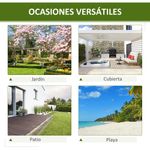 Banco de jardín Garten Outsunny 2 plazas madera de abeto 39,5x98x50 cm