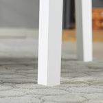 Pack de 2 sillas Lanzarote Homcom madera de pino blanco 85,5x41x46,5 cm patas