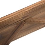 Banco de jardín Hida Outsunny carga 250kg marrón 80x114x58 cm respaldo